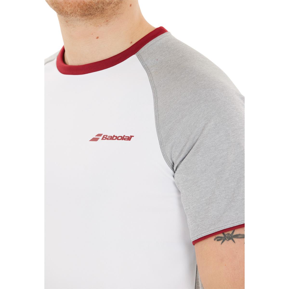 Babolat Lebrón Crew Neck Padel T-shirt Herre White/White