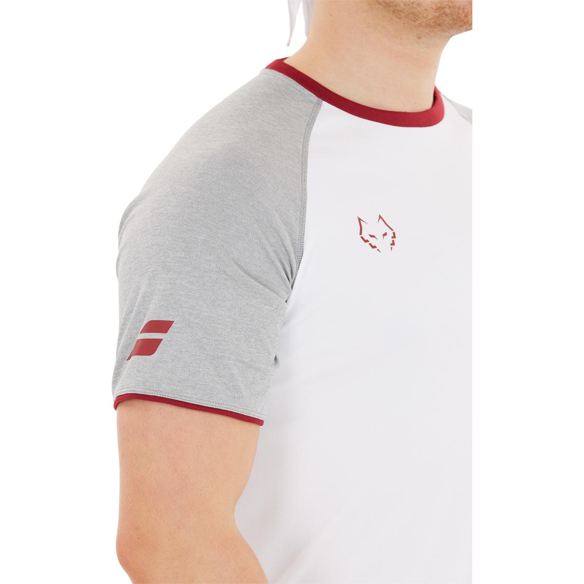 Babolat Lebrón Crew Neck Padel T-shirt Herre White/White