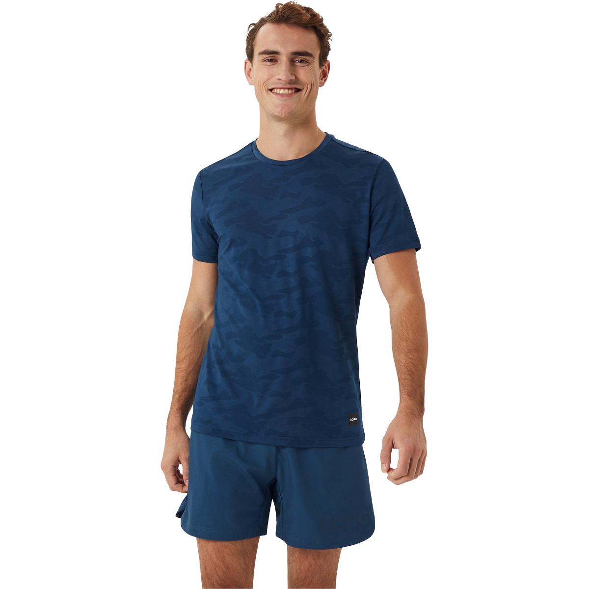 Björn Borg Performance Tennis T-skjorte Herre BLUE WING TEAL