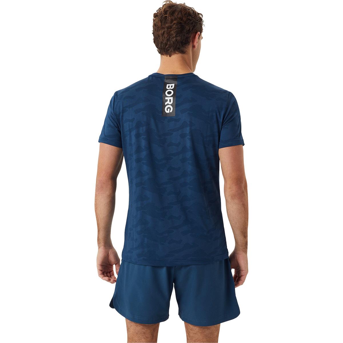 Björn Borg Performance Tennis T-skjorte Herre BLUE WING TEAL