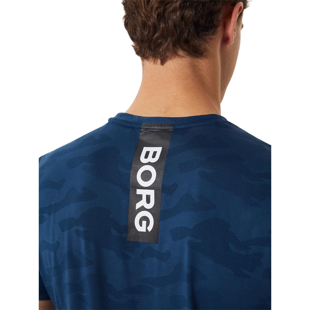 Björn Borg Performance Tennis T-skjorte Herre BLUE WING TEAL