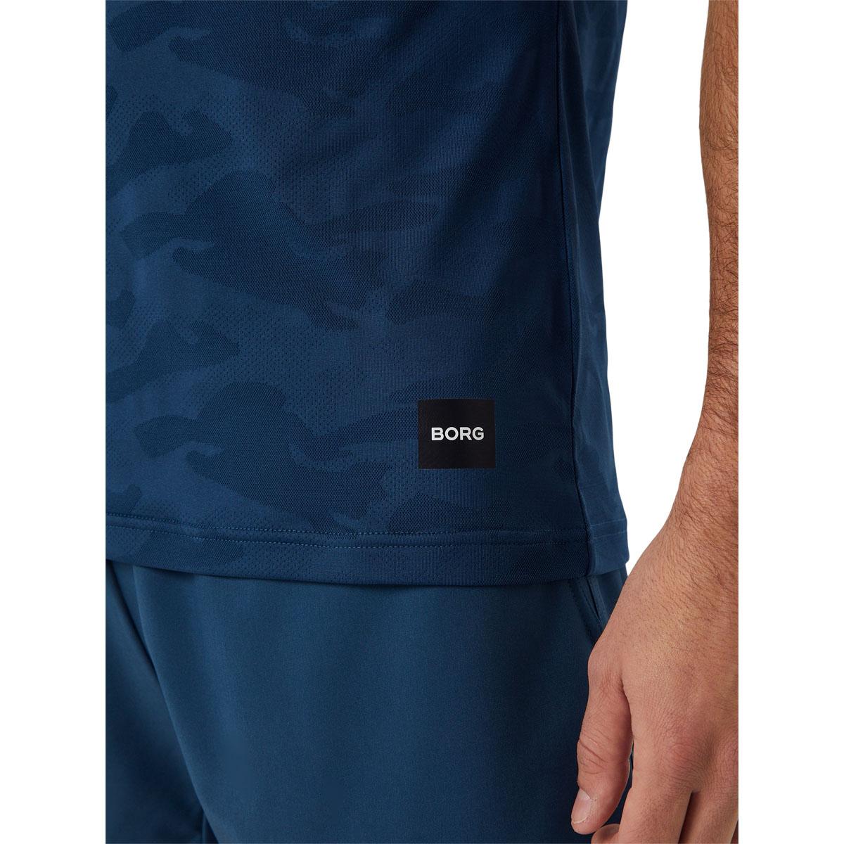Björn Borg Performance Tennis T-skjorte Herre BLUE WING TEAL