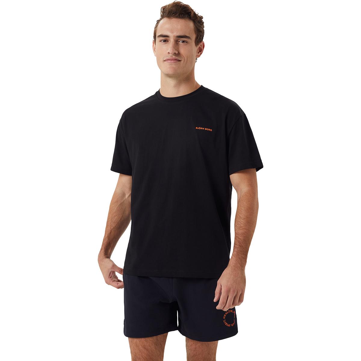 Björn Borg Gym Trenings T-skjorte Herre BLACK BEAUTY
