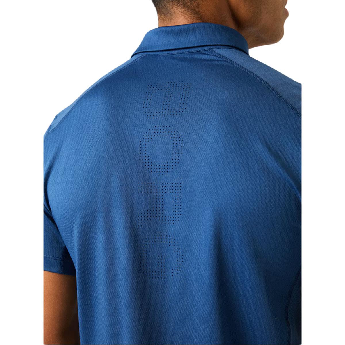 Björn Borg Ace Mesh Panel Tennis Polo T-skjorte Herre Blue