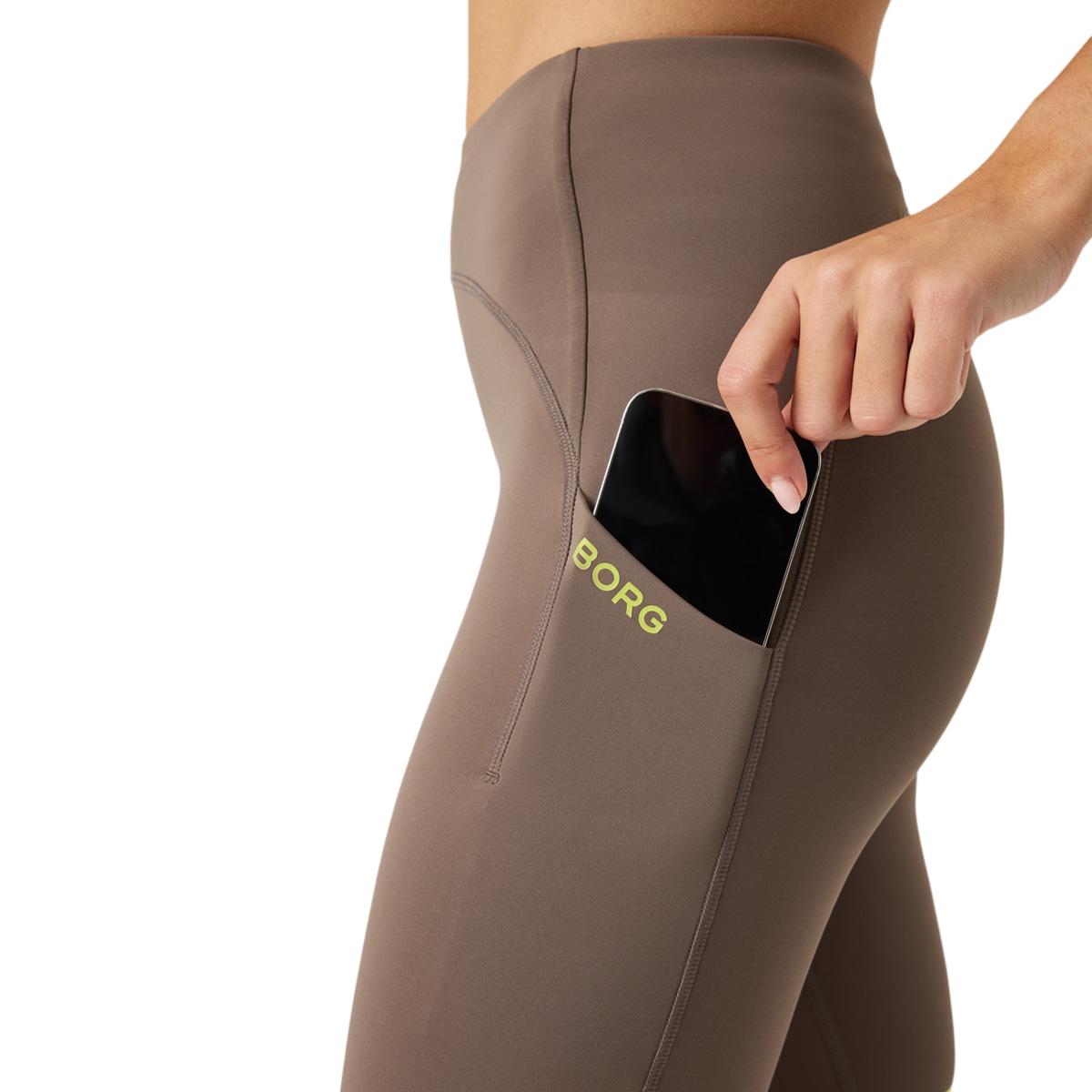 Björn Borg Running Korte Løpetights Dame Light Brown