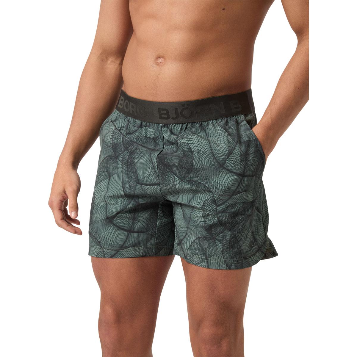 Björn Borg Ace Printed Tennisshorts Herre BB BIG GRID 1