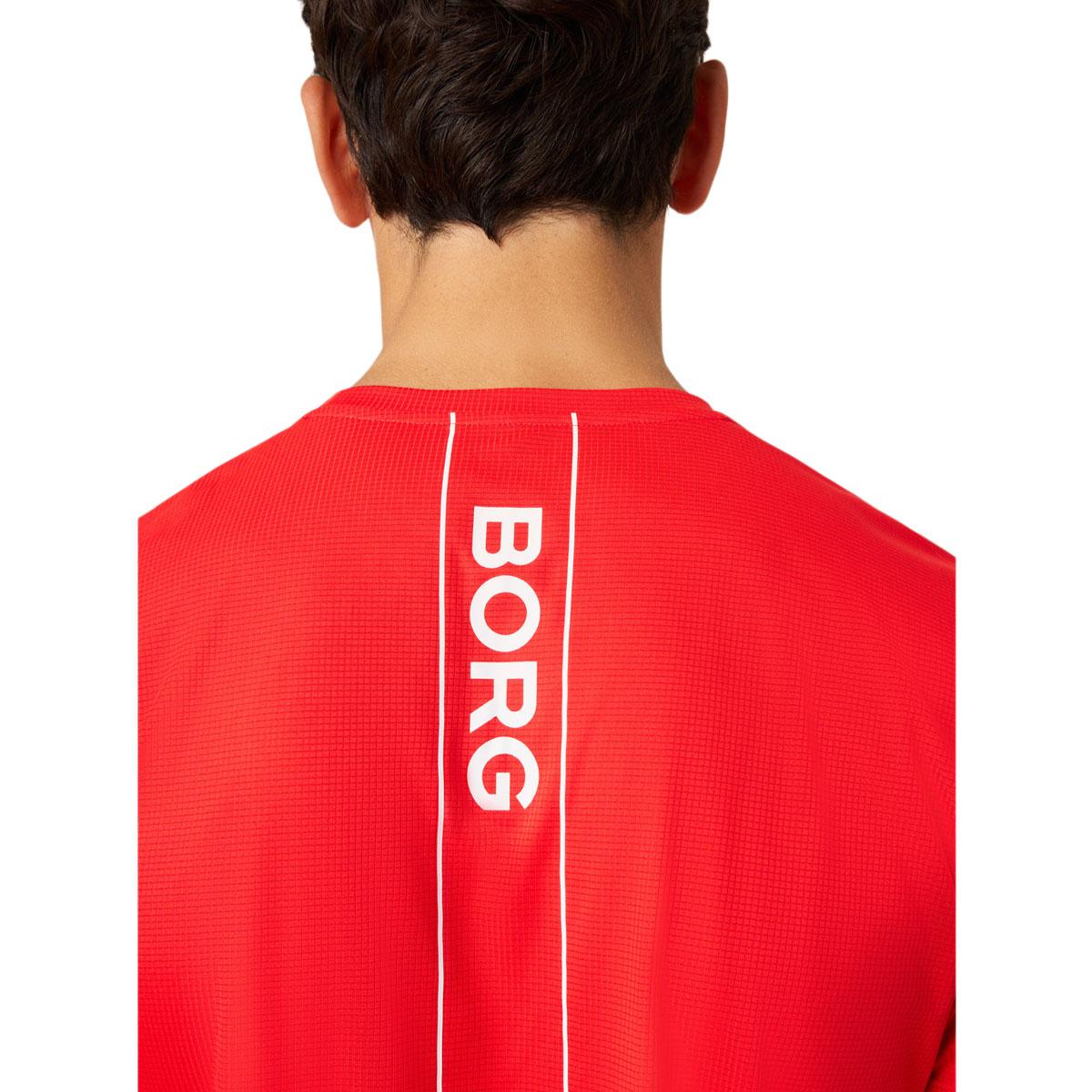 Björn Borg Ace Light Tennis T-skjorte Herre FLAME SCARLET
