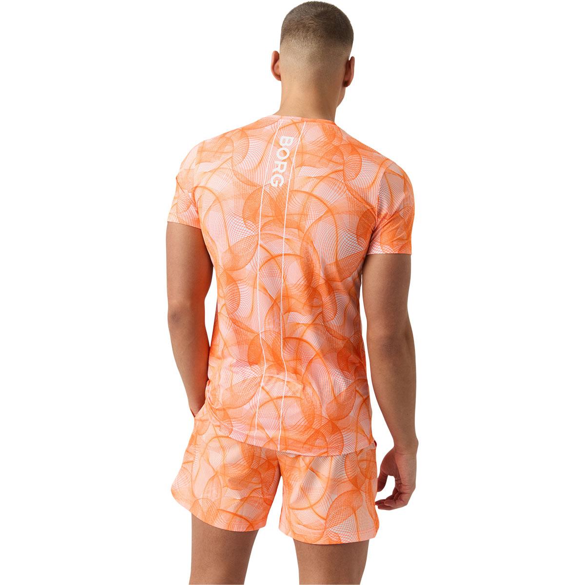 Björn Borg Ace Printed Tennis T-skjorte Herre BB BIG GRID 2