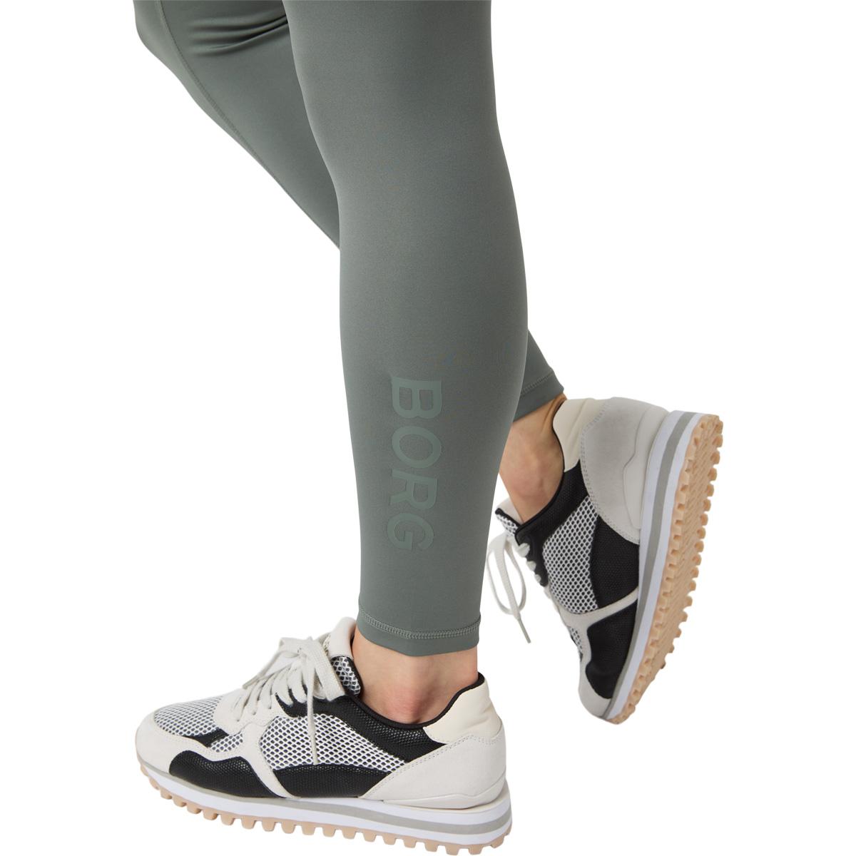 Björn Borg Borg Logo Treningstights Dame AGAVE GREEN