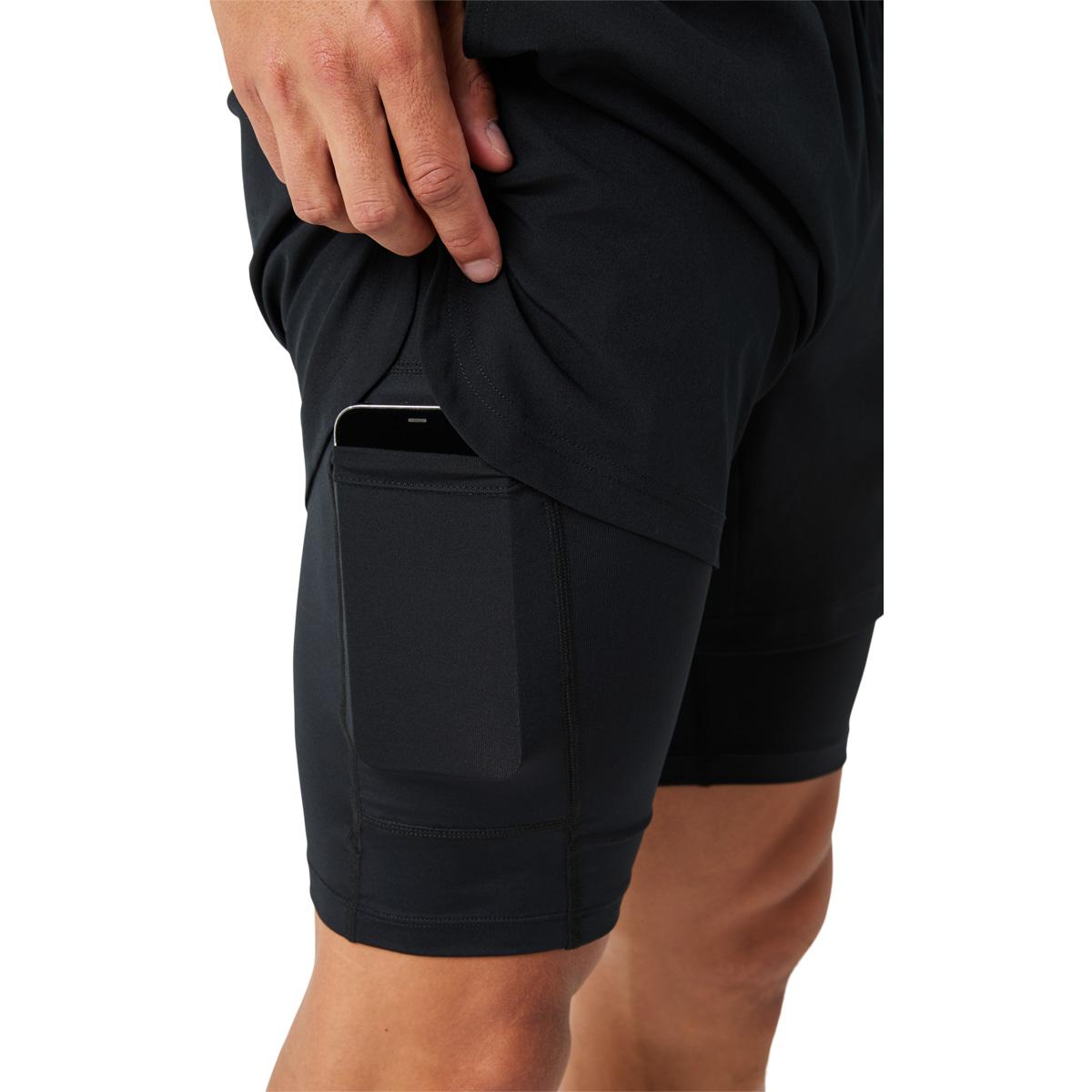 Björn Borg Borg 2in1 Treningsshorts Herre Black Beauty