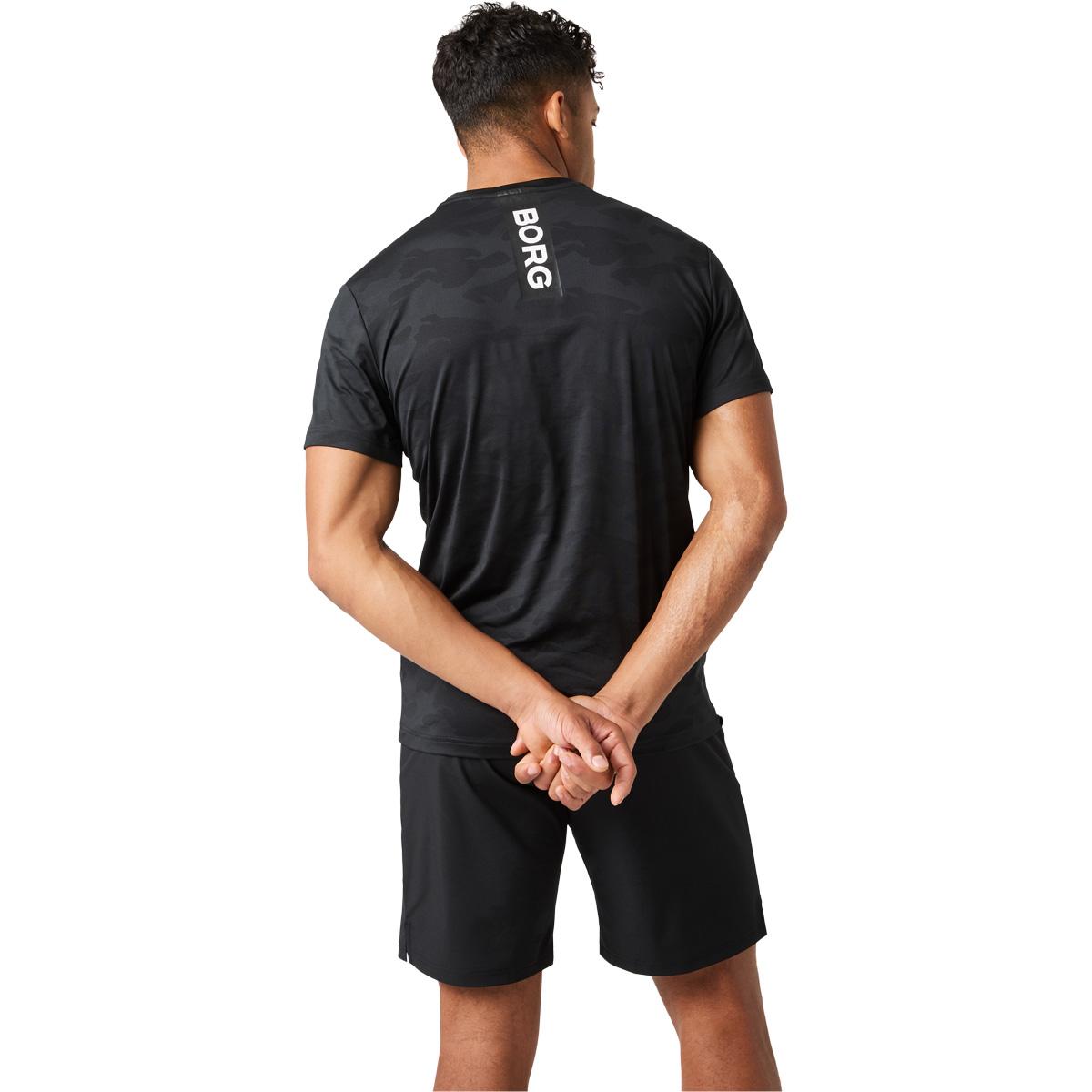 Björn Borg Borg Performance Tennis T-skjorte Herre BLACK BEAUTY