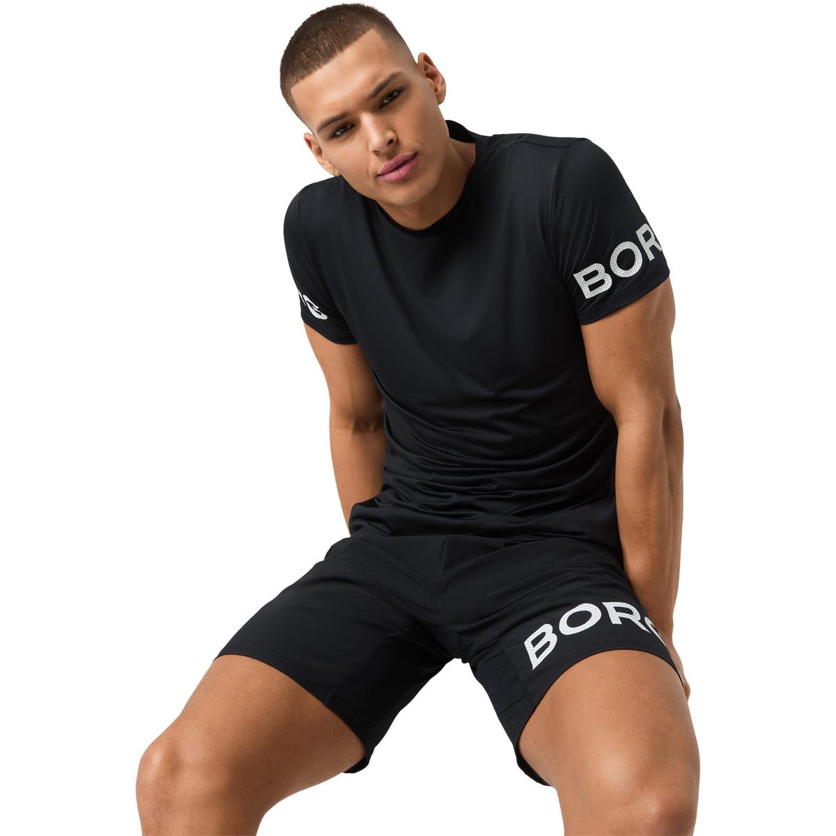 Björn Borg Borg Trenings T-skjorte Herre BLACK BEAUTY