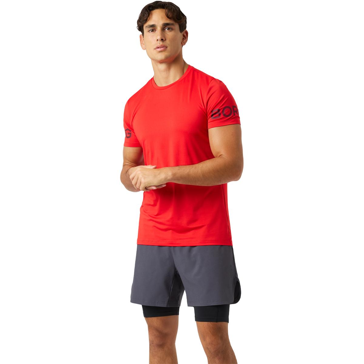 Björn Borg Borg Trenings T-skjorte Herre FLAME SCARLET