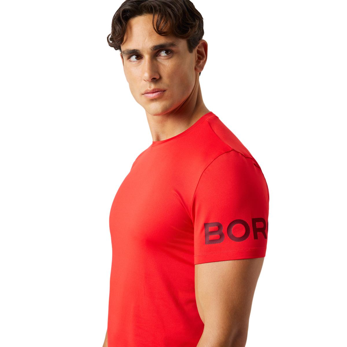 Björn Borg Borg Trenings T-skjorte Herre FLAME SCARLET