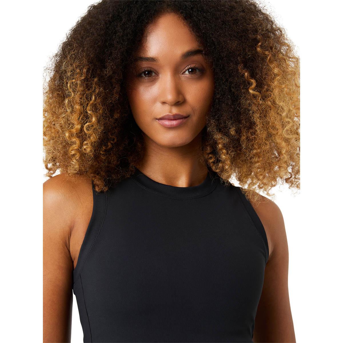Björn Borg Ace Pocket Ribbed Tennistopp Dame Black Beauty