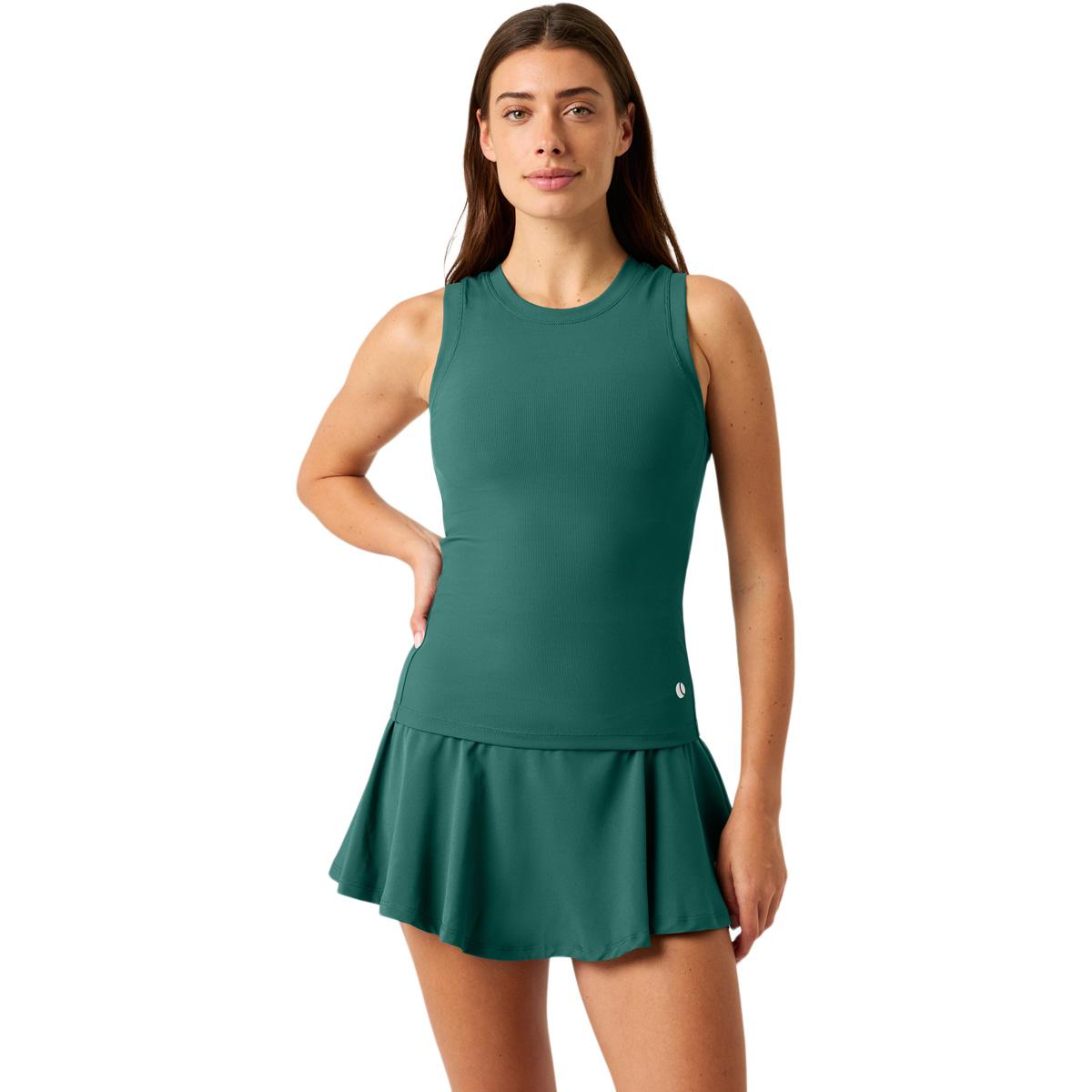 Björn Borg Ace Pocket Ribbed Tennistopp Dame MALLARD GREEN