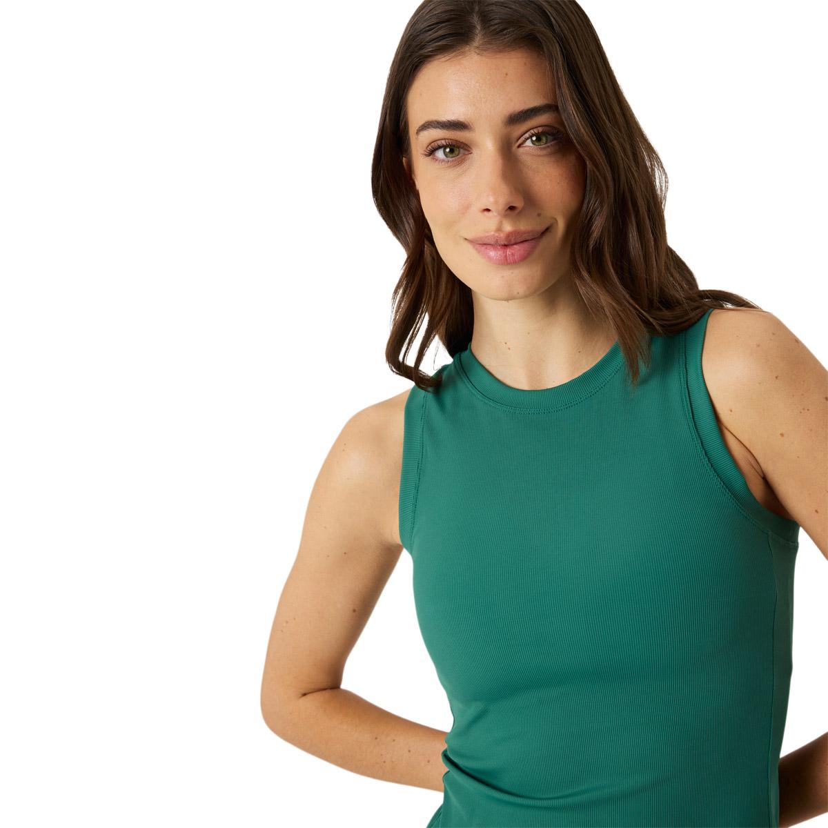 Björn Borg Ace Pocket Ribbed Tennistopp Dame Green