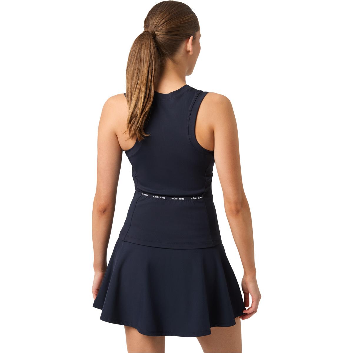 Björn Borg Ace Pocket Ribbed Tennistopp Dame NIGHT SKY