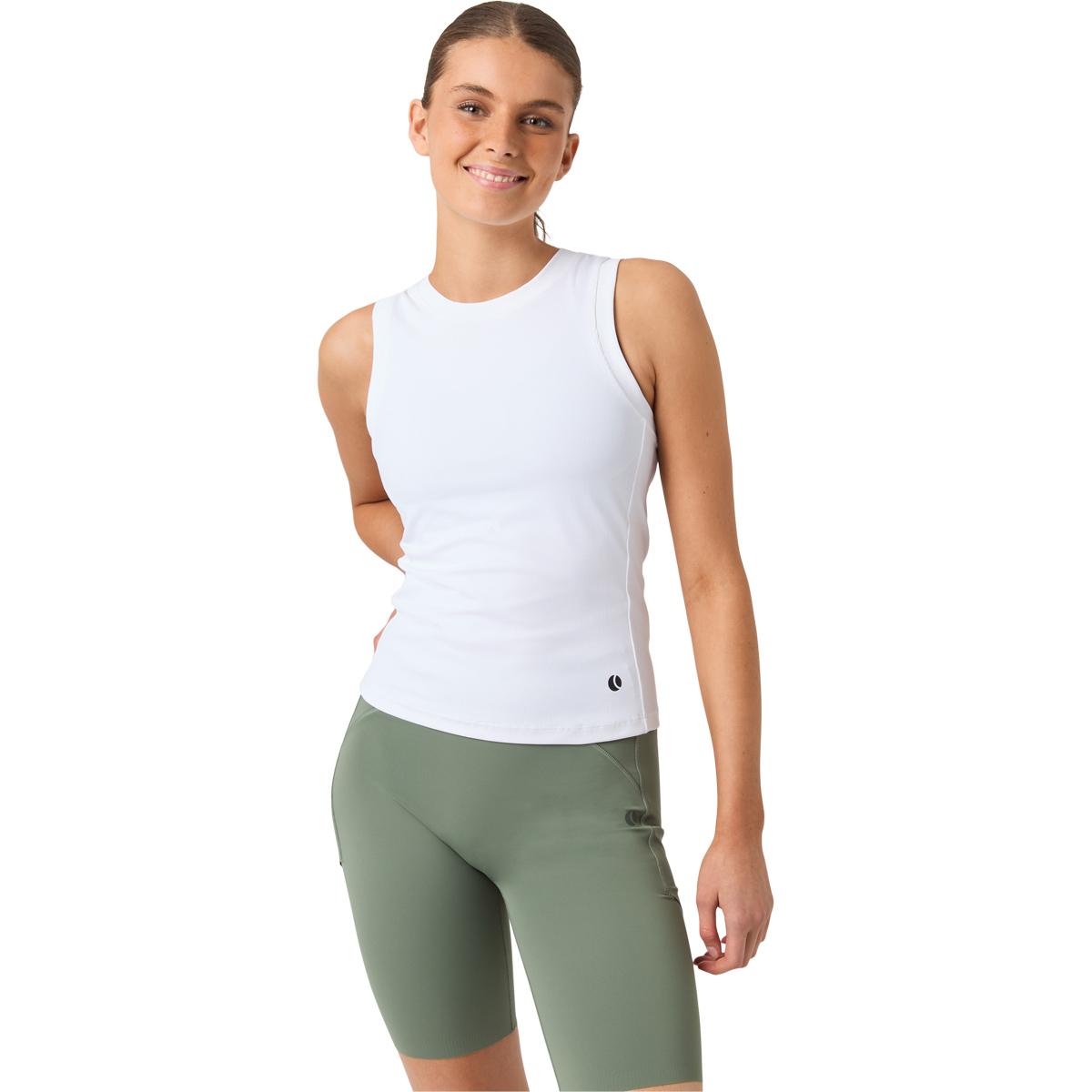 Björn Borg Ace Pocket Ribbed Tennistopp Dame BRILLIANT WHITE