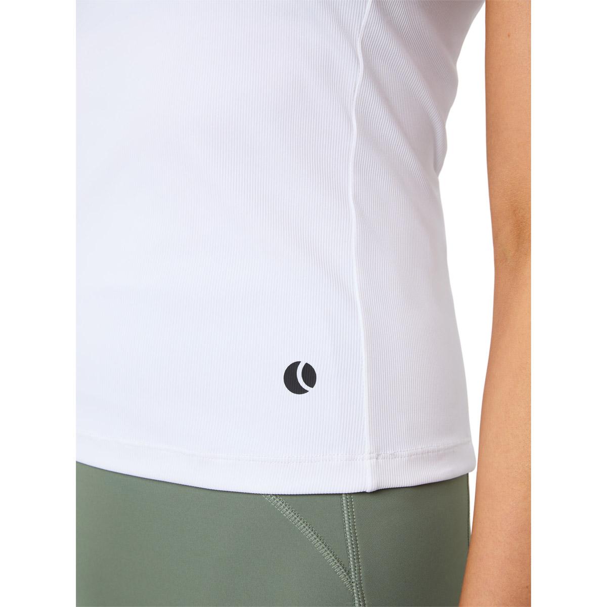 Björn Borg Ace Pocket Ribbed Tennistopp Dame BRILLIANT WHITE