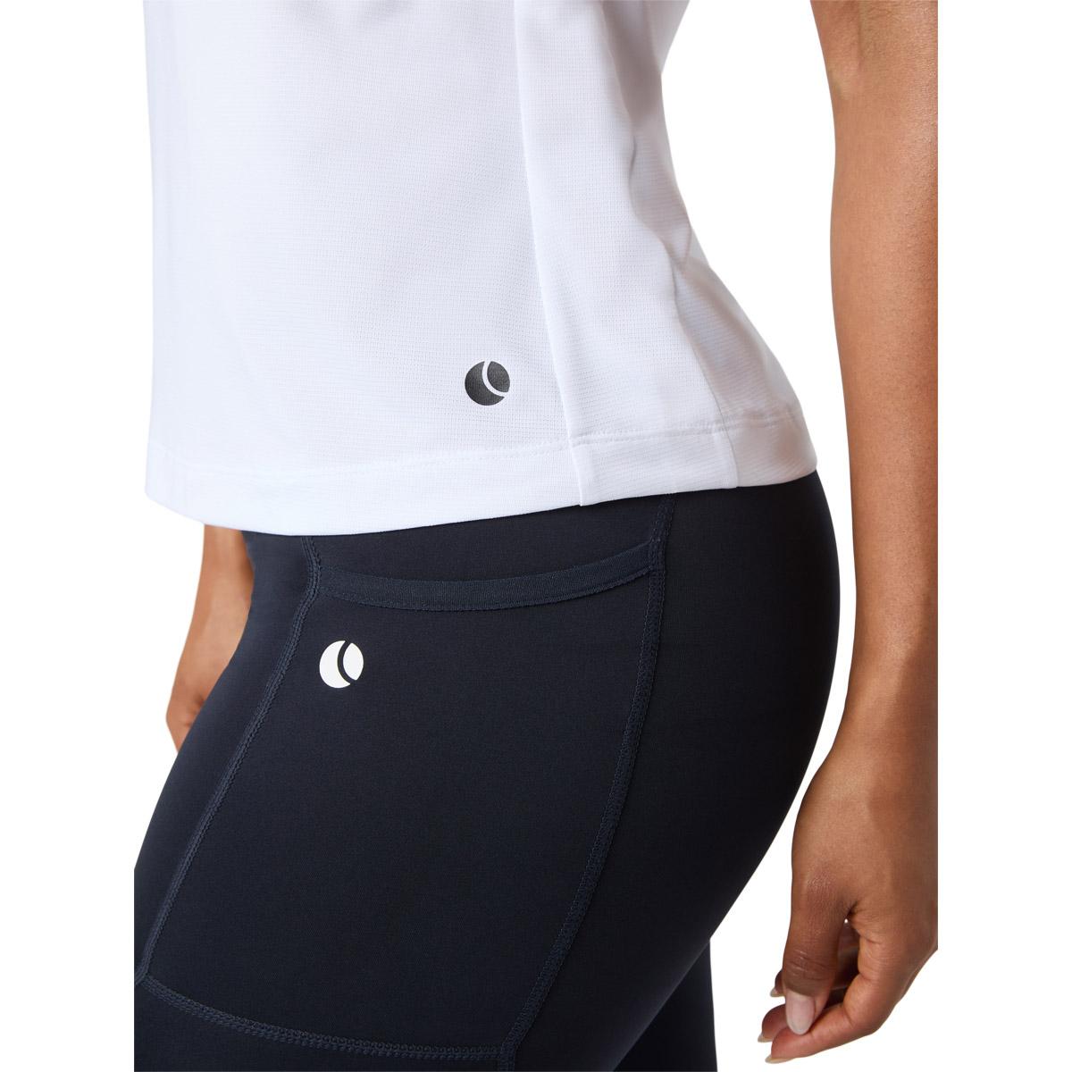 Björn Borg Ace Zip Tennis Polo T-skjorte Dame BRILLIANT WHITE