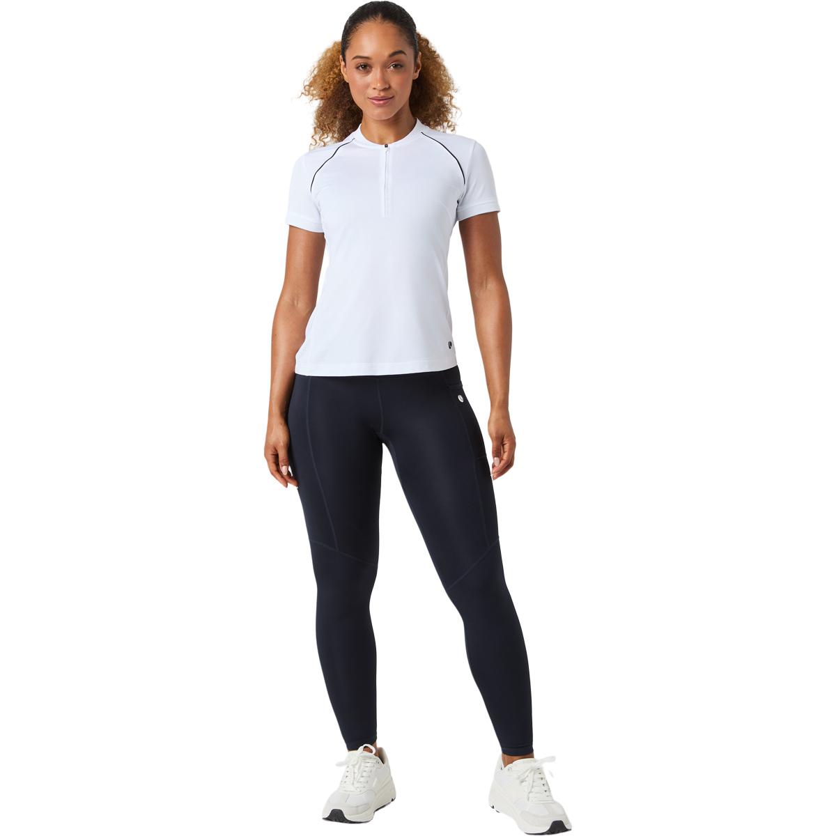 Björn Borg Ace Zip Tennis Polo T-skjorte Dame BRILLIANT WHITE