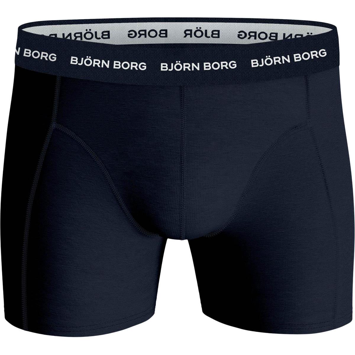 Björn Borg 3-Pack Cotton Stretch Boxershorts Herre Navy