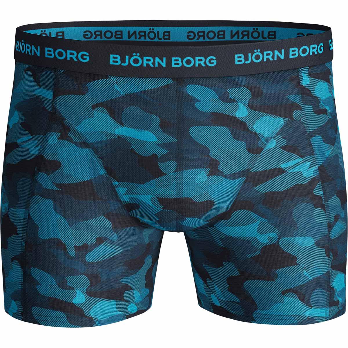 Björn Borg 3-Pack Cotton Stretch Boxershorts Herre Navy