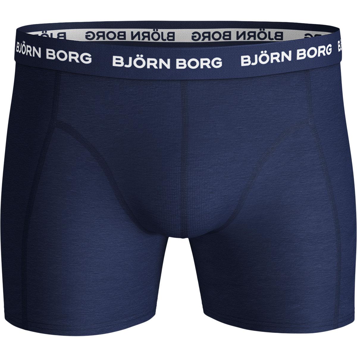 Björn Borg 3-Pack Cotton Stretch Boxershorts Herre Navy