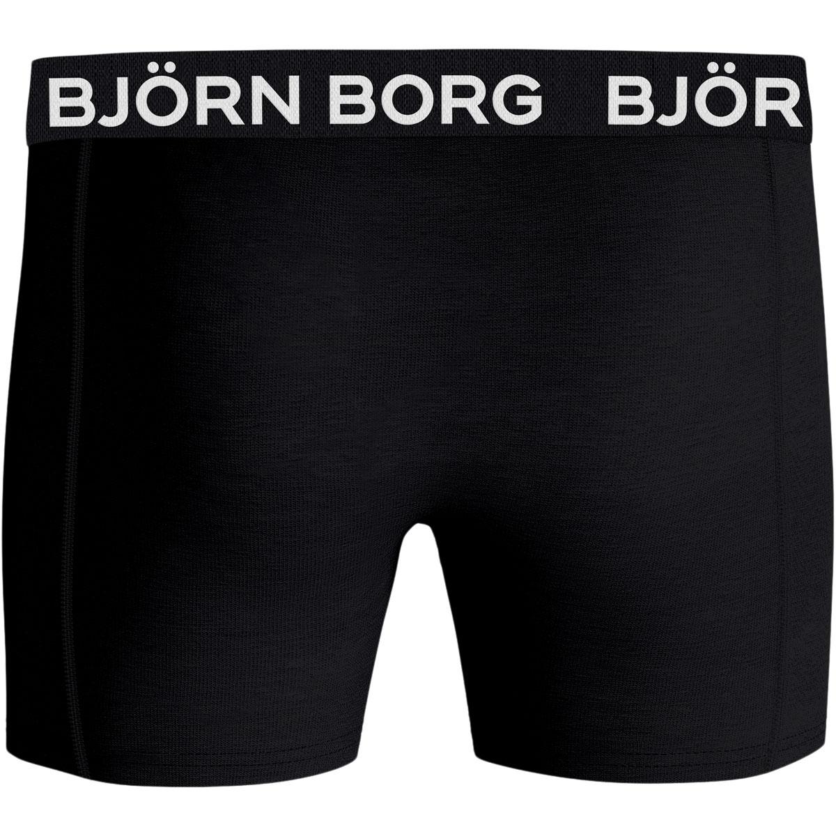 Björn Borg 3-Pack Cotton Stretch Boxershorts Herre Black
