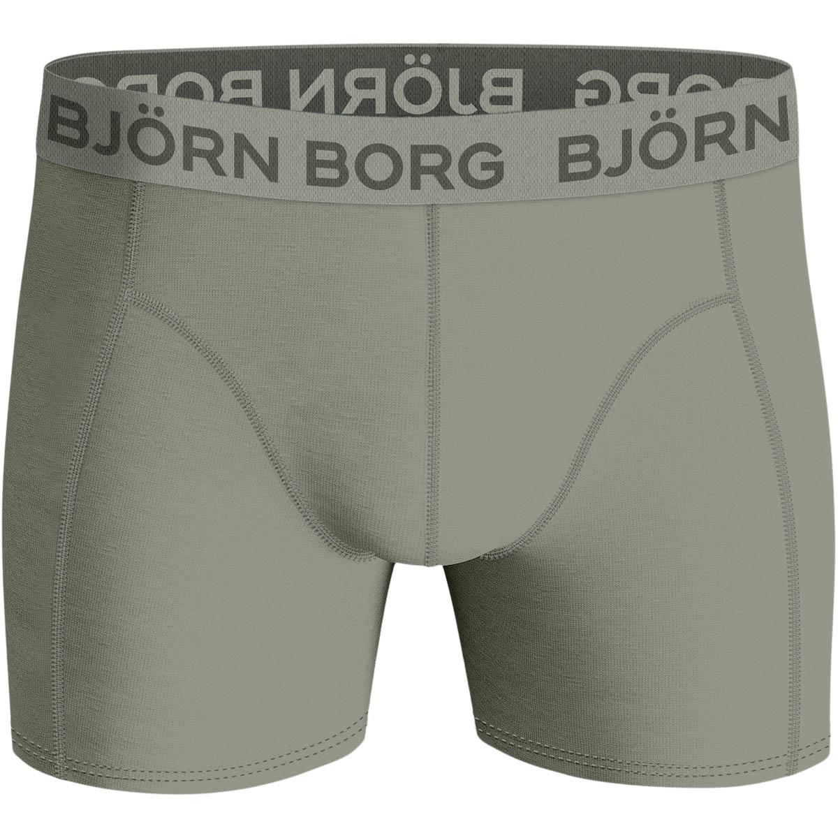 Björn Borg 3-Pack Cotton Stretch Boxershorts Herre Green