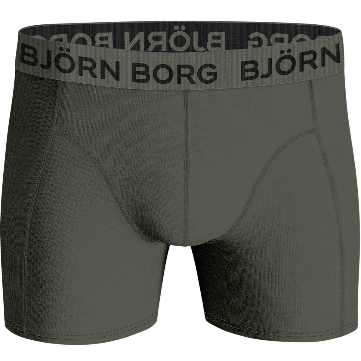 Björn Borg 3-Pack Cotton Stretch Boxershorts Herre Green