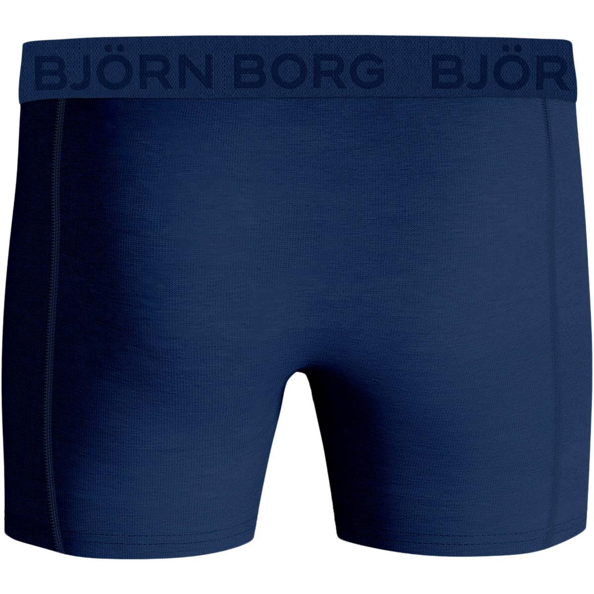 Björn Borg 3-Pack Cotton Stretch Boxershorts Herre Blue