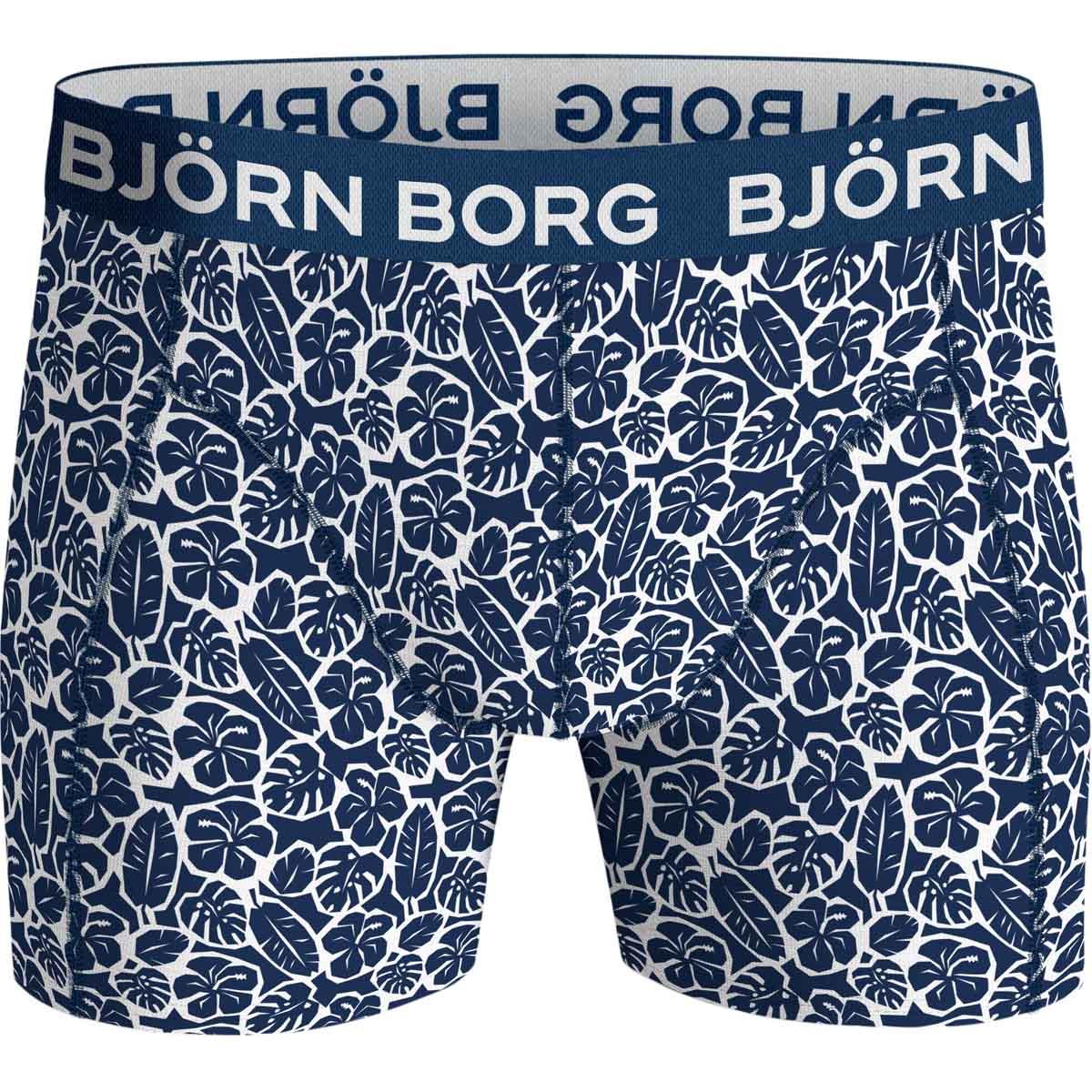 Björn Borg 3-Pack Cotton Stretch Boxershorts Herre Blue