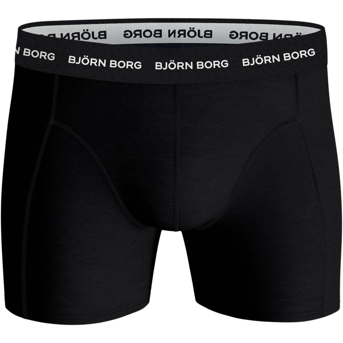 Björn Borg 5-Pack Cotton Stretch Boxershorts Herre Black