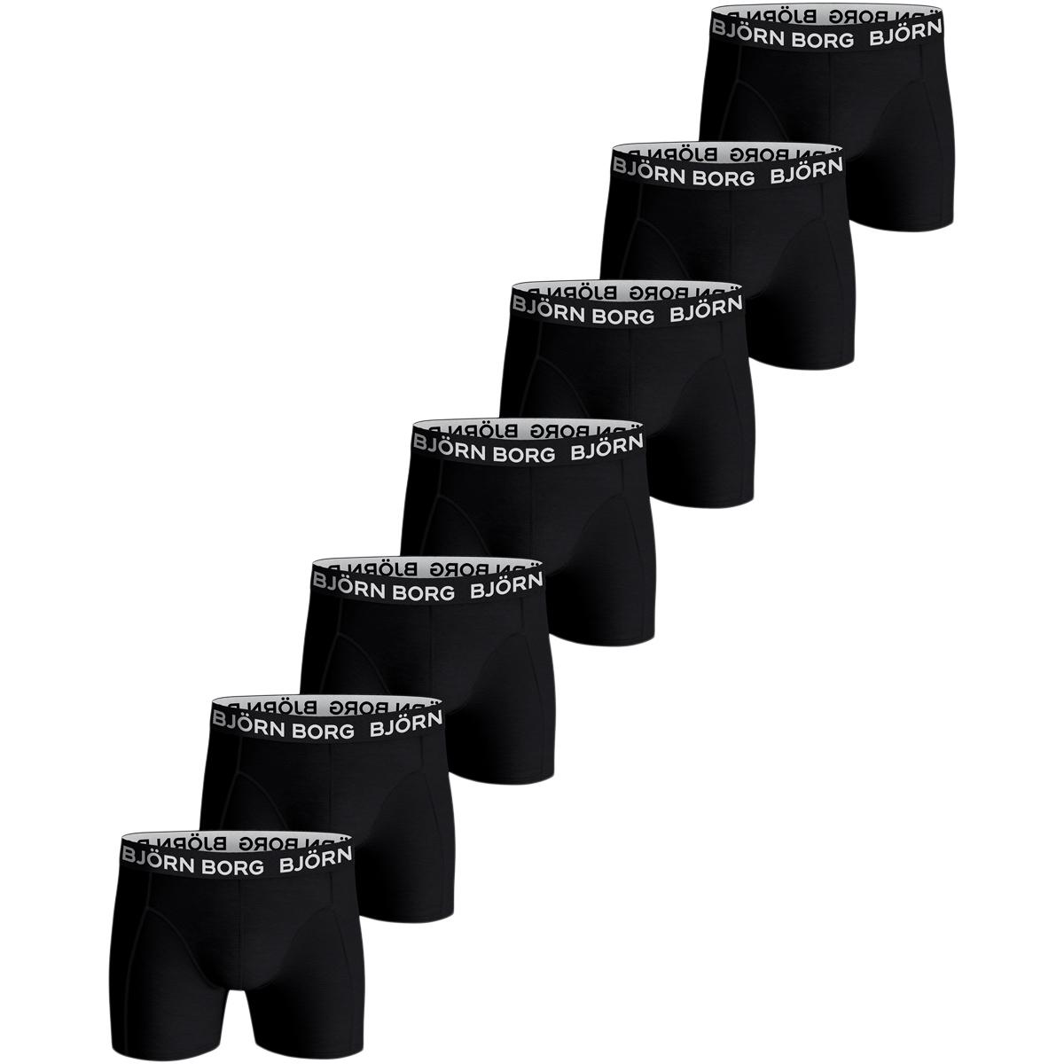 Björn Borg 7-Pack Cotton Stretch Boxershorts Black