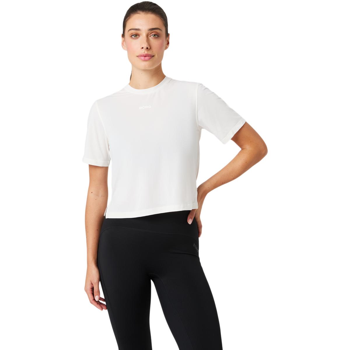 Björn Borg Cropped Trenings T-skjorte White
