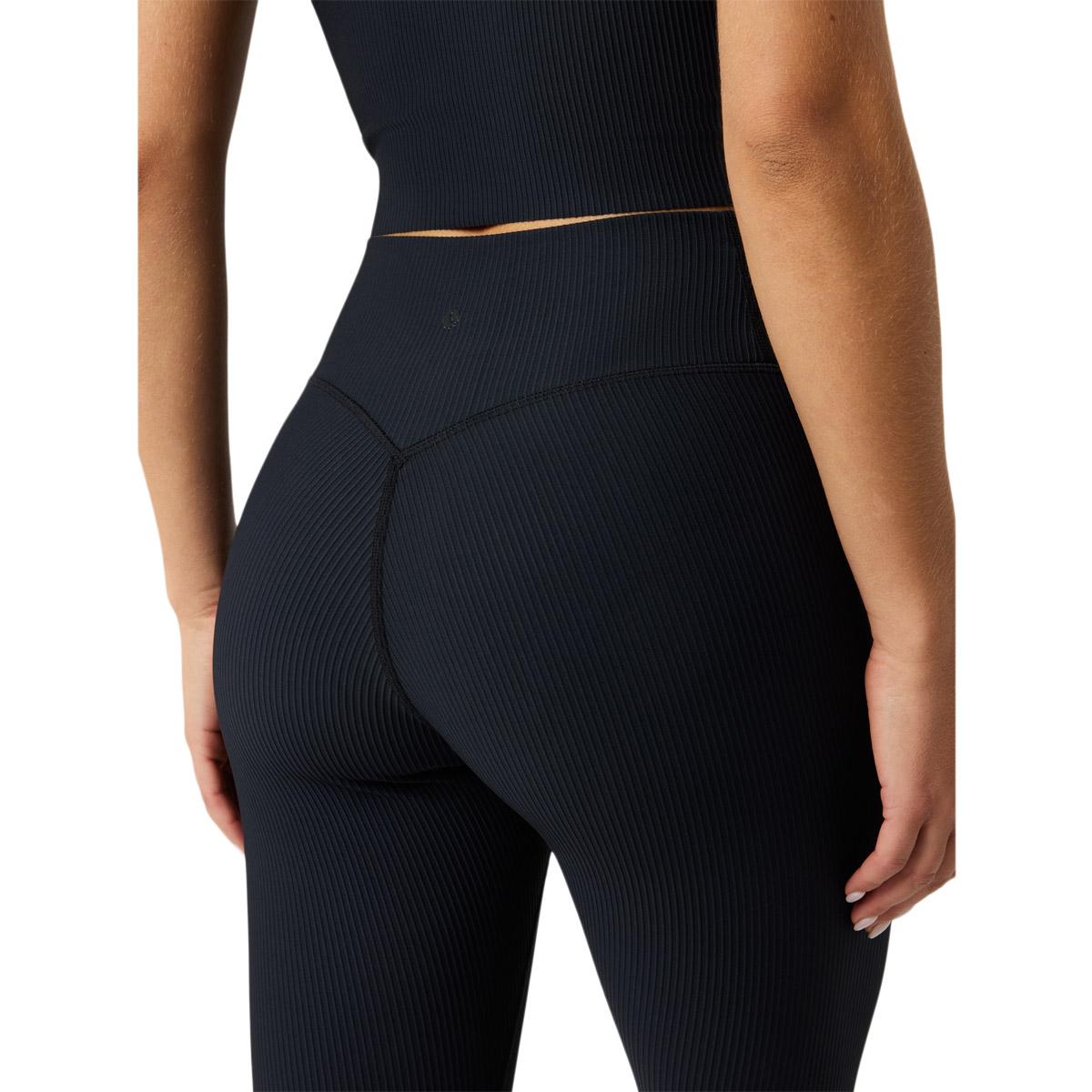 Björn Borg Studio Ribbed Treningstights Dame BLACK BEAUTY