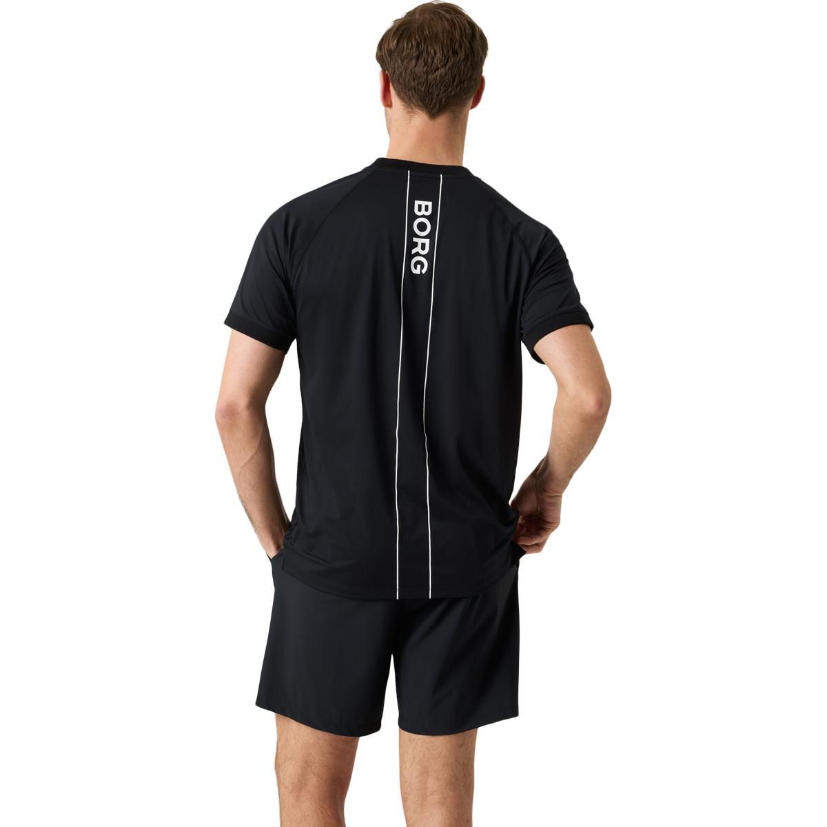 Björn Borg Ace Sports Tennis Polo T-skjorte Herre Black
