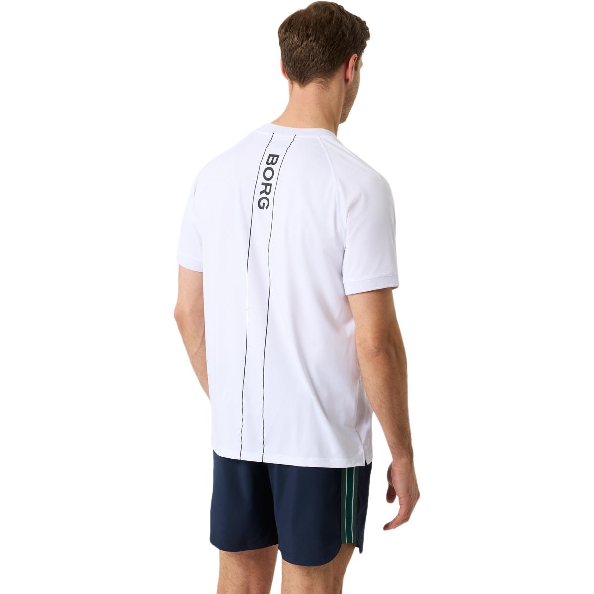 Björn Borg Ace Sports Tennis Polo T-skjorte Herre White