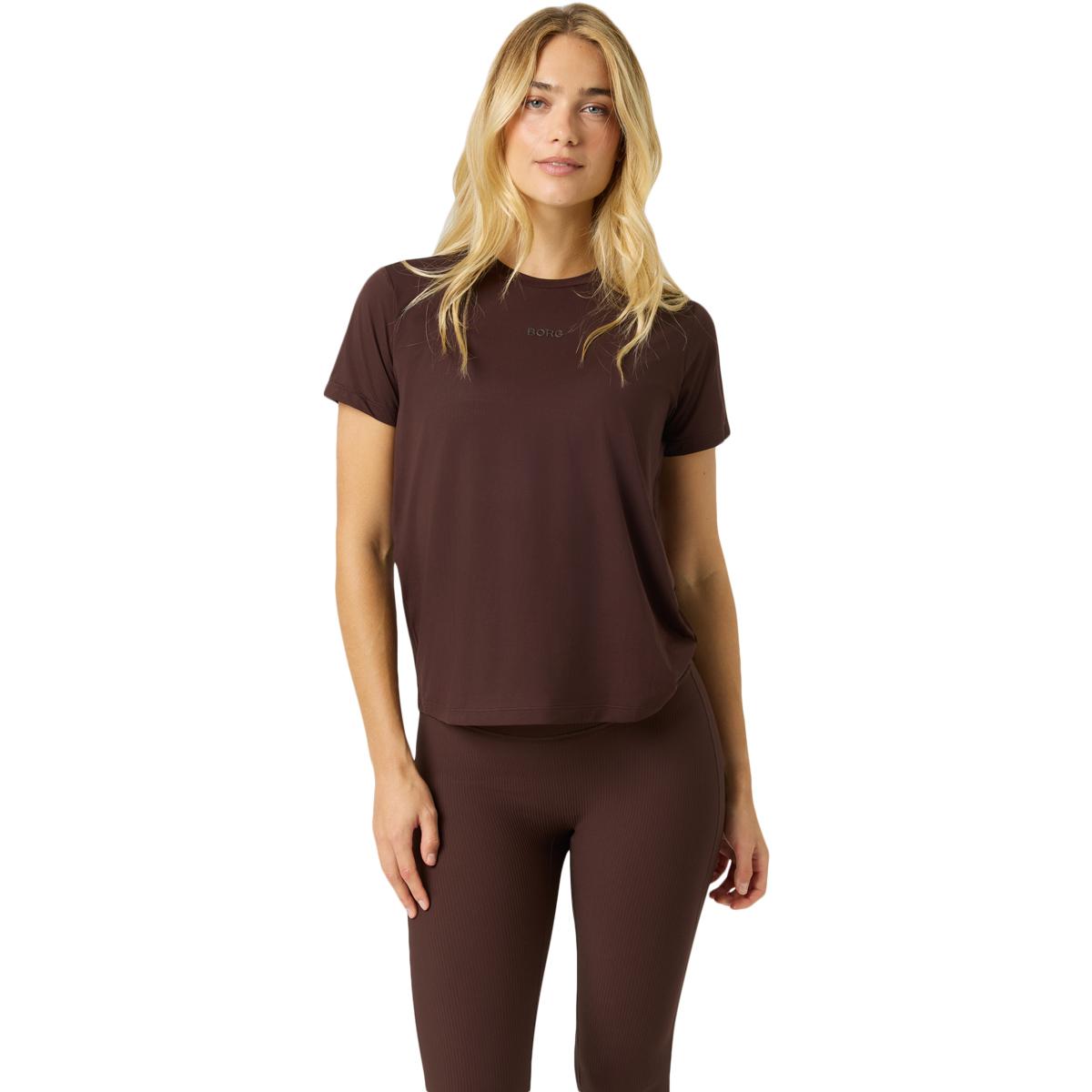 Björn Borg Borg Sports Trænings T-shirt Dame COFFEE BEAN
