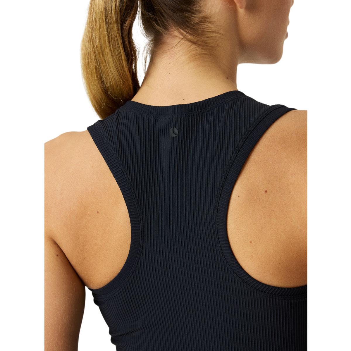 Björn Borg Studio Ribbed Crop Treningstopp Dame BLACK BEAUTY