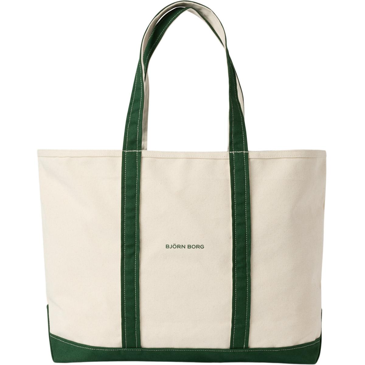 Björn Borg Ace Canvas Tote Taske Beige/Green