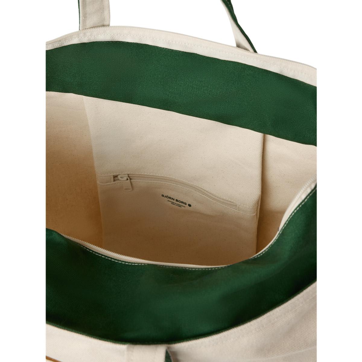 Björn Borg Ace Canvas Tote Taske Beige/Green