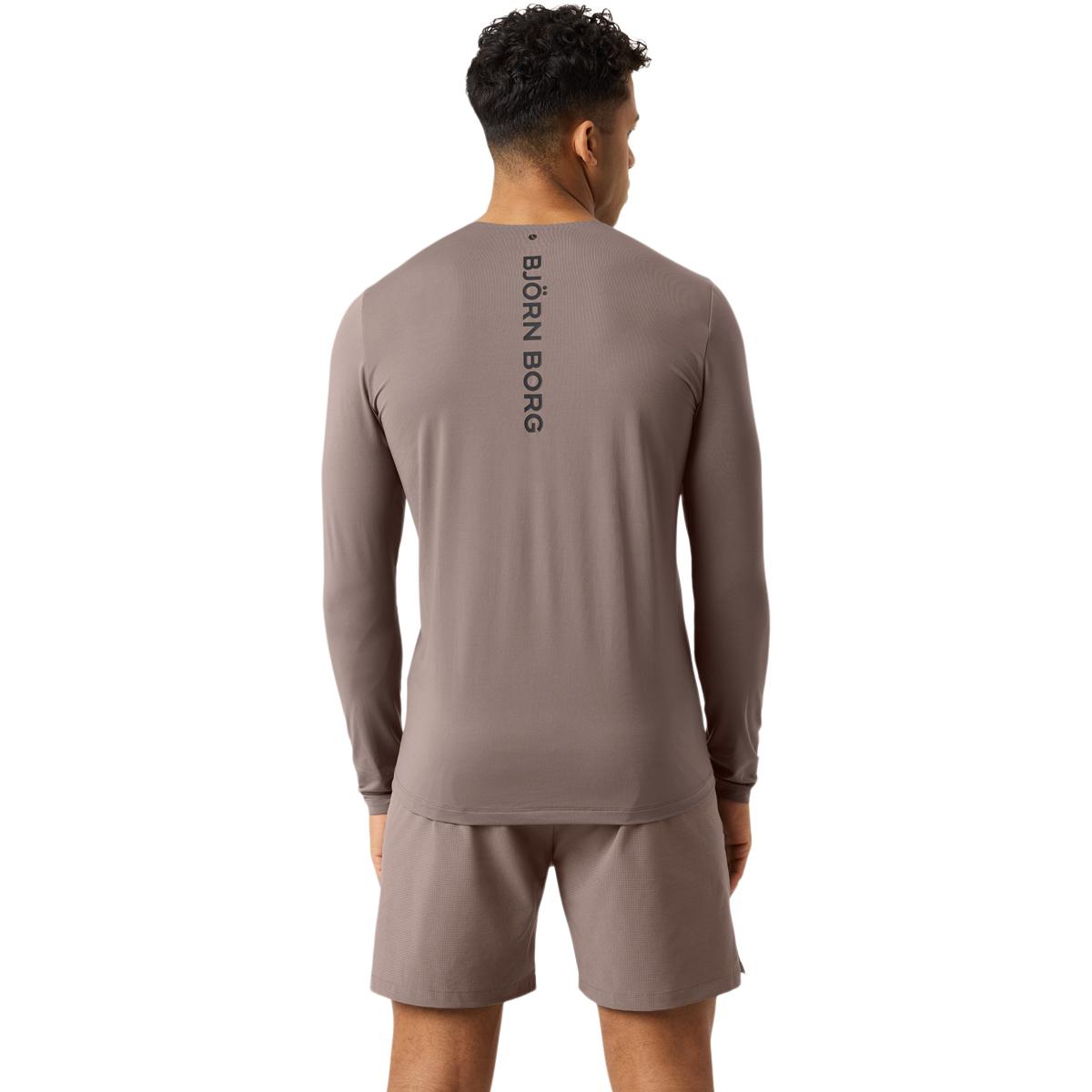 Björn Borg Borg Feather Langærmet Løbe T-shirt Herre Brown