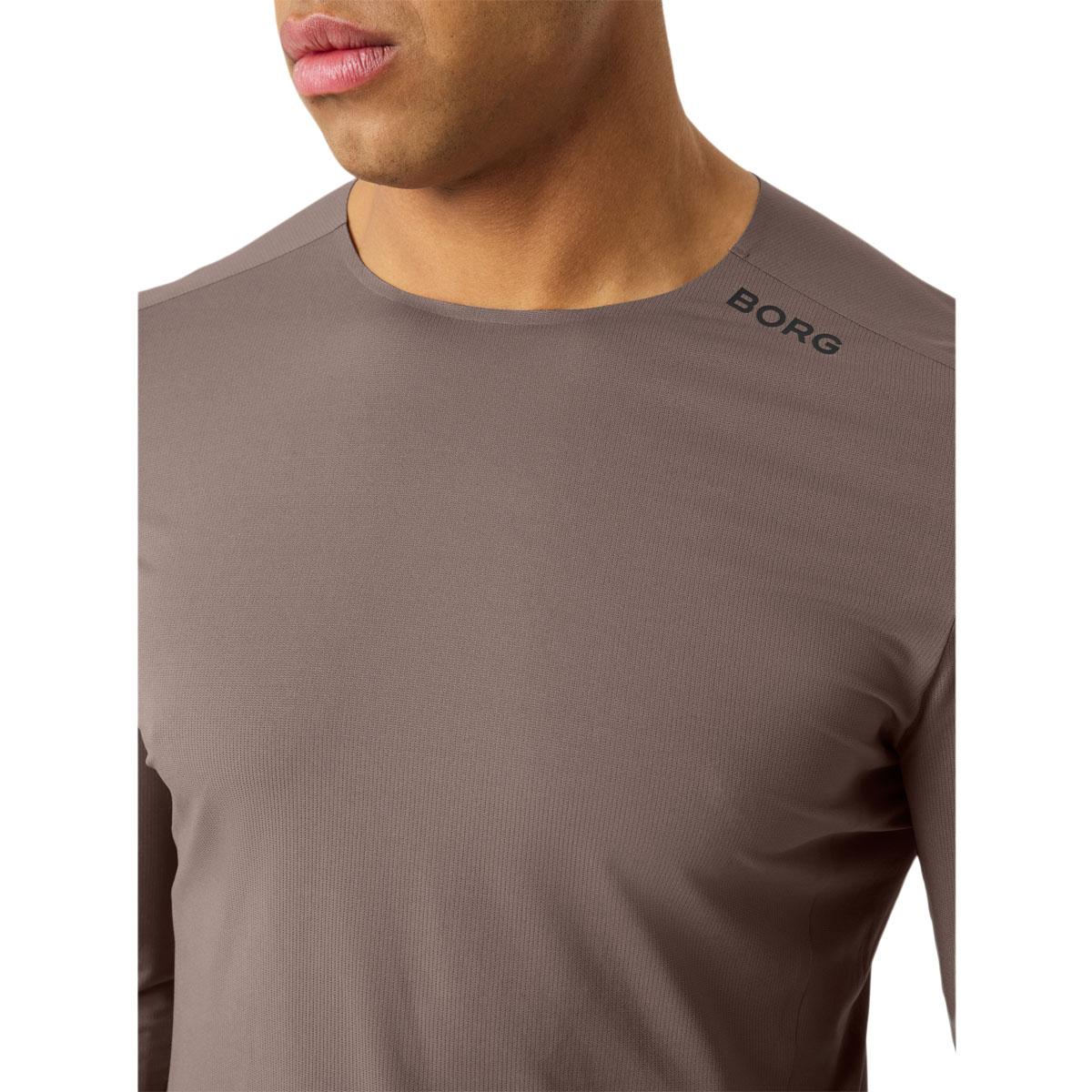 Björn Borg Borg Feather Langærmet Løbe T-shirt Herre Brown