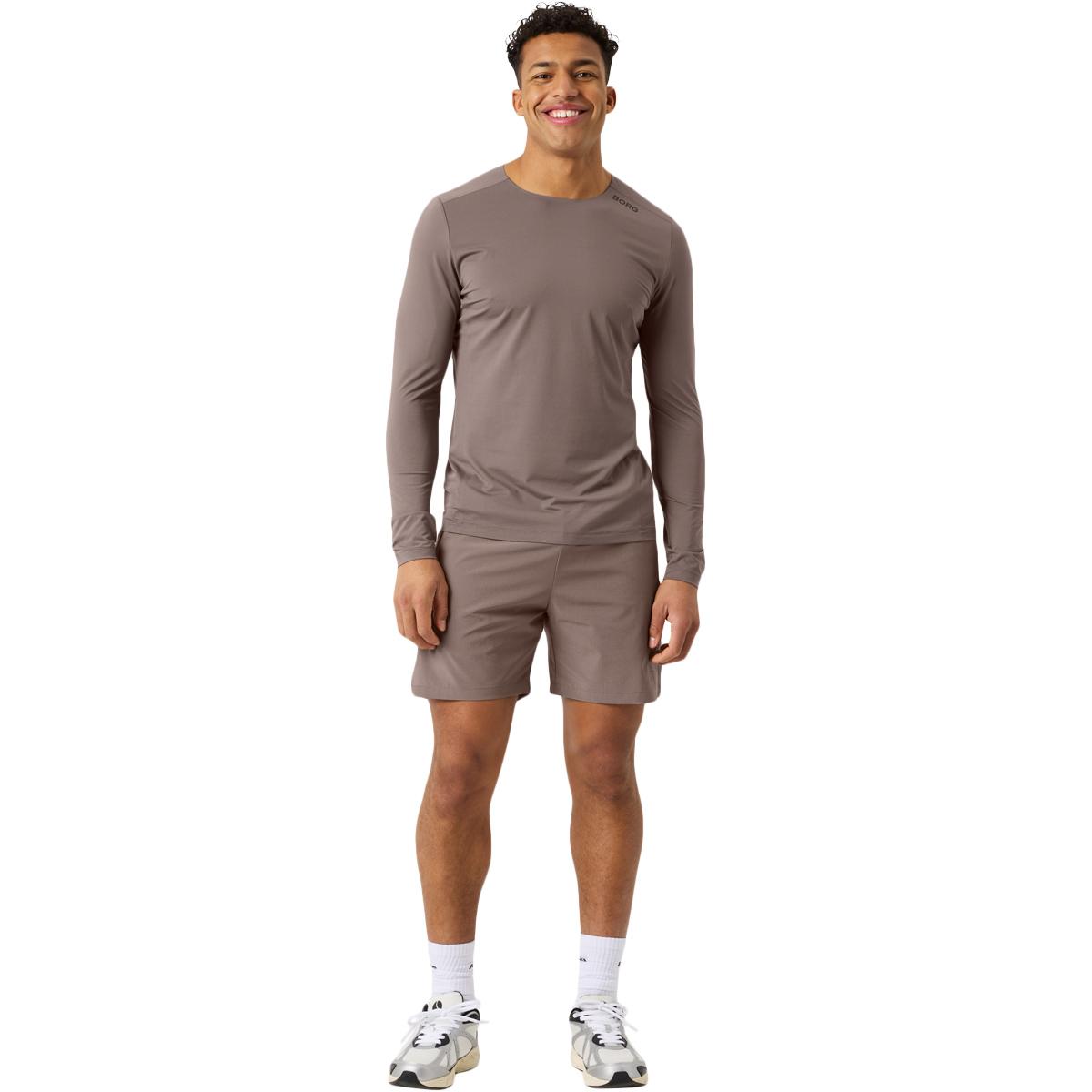 Björn Borg Borg Feather Langærmet Løbe T-shirt Herre Brown