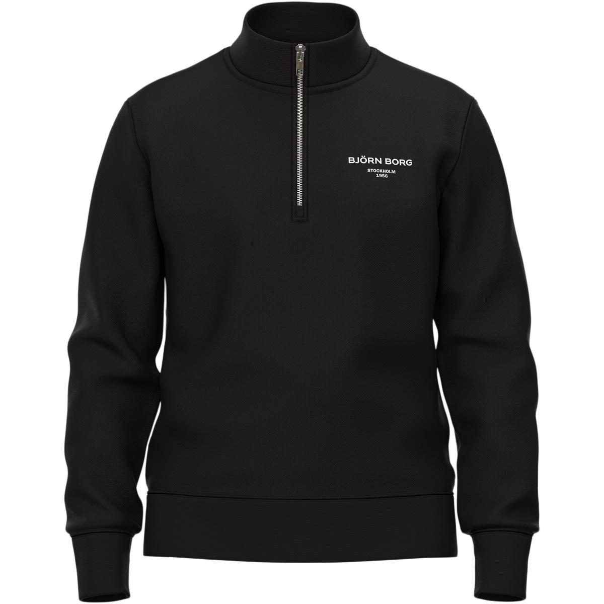 Björn Borg Borg Essential 1 Half Zip Trøye Herre BLACK BEAUTY