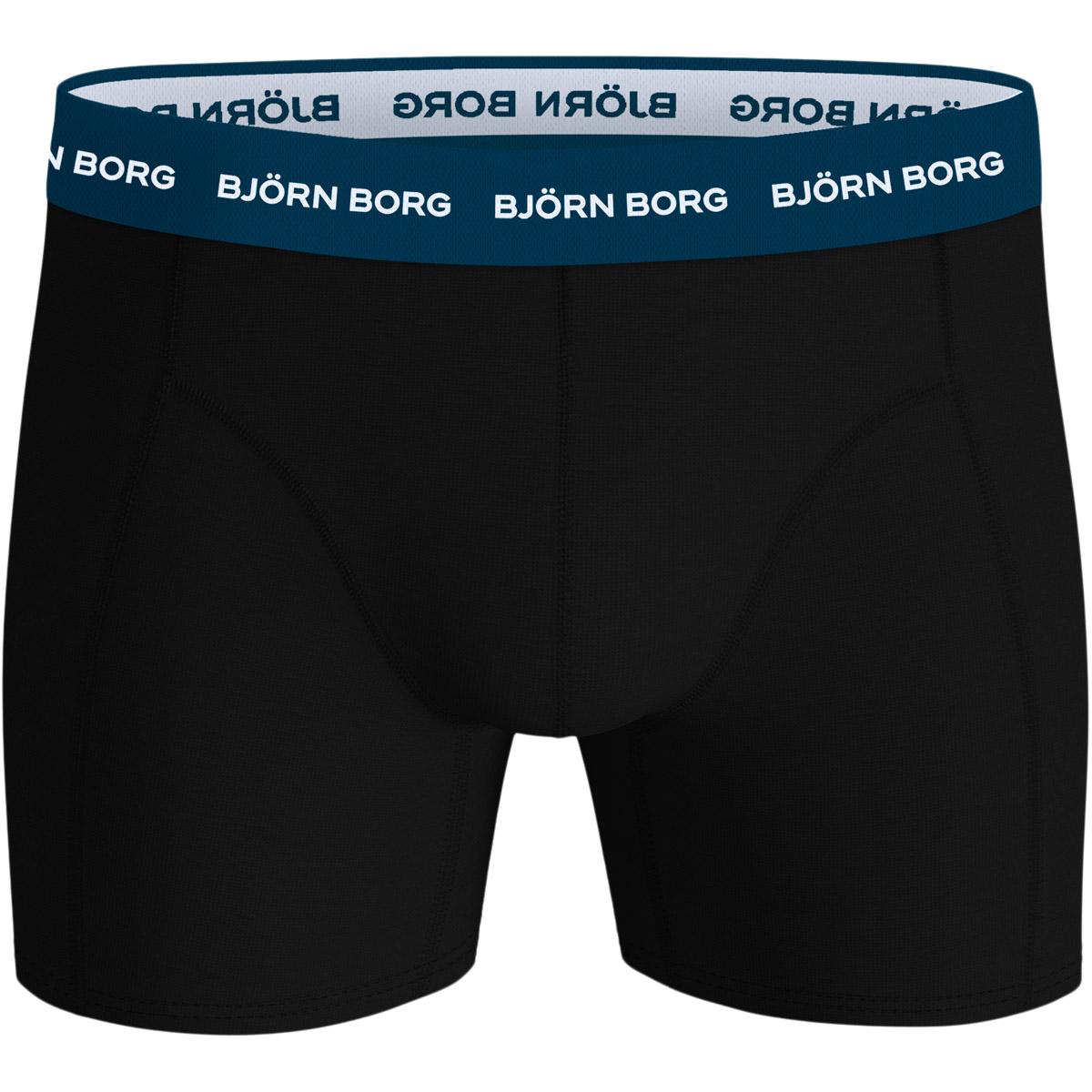 Björn Borg 3-Pack Cotton Stretch Boxershorts Herre Black/Black