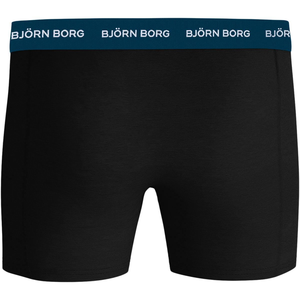 Björn Borg 3-Pack Cotton Stretch Boxershorts Herre Black/Black